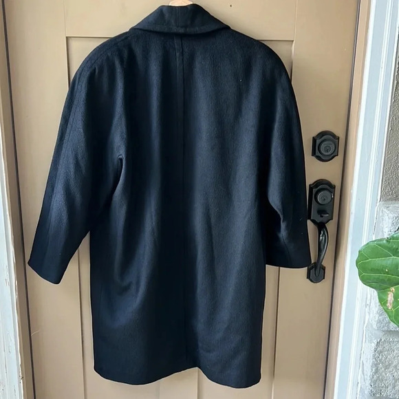 The Limited Wool Blend Oversized Structured Open Longline Coat. Minimalist XS - Picture 6 of 6